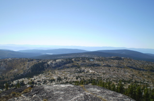 View to the west from Little White Mtn peak 2009-09.